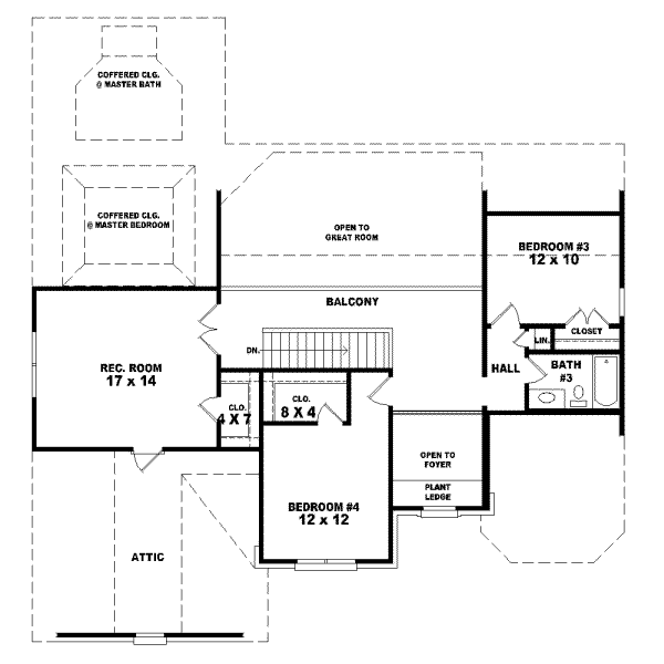 Upper/Second Floor Plan: 6-690