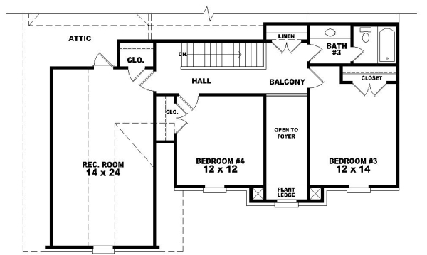 Upper/Second Floor Plan: 6-691