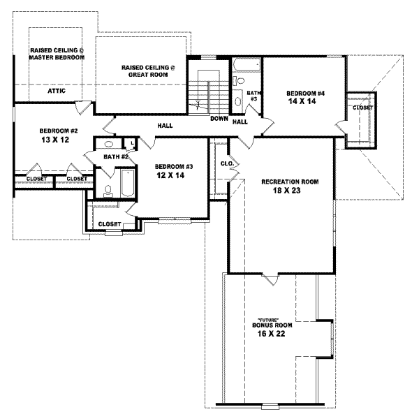 Upper/Second Floor Plan: 6-697