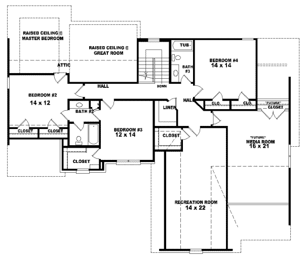 Upper/Second Floor Plan: 6-698