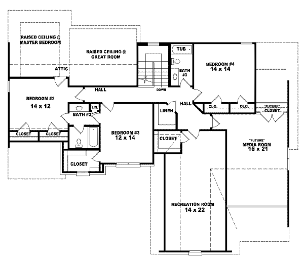Upper/Second Floor Plan: 6-699