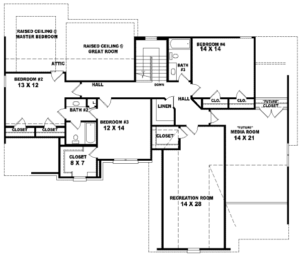 Upper/Second Floor Plan: 6-700