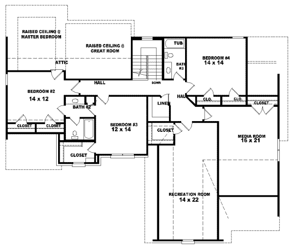 Upper/Second Floor Plan: 6-701