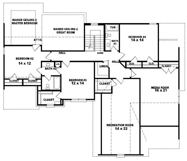 Upper/Second Floor Plan: 6-702