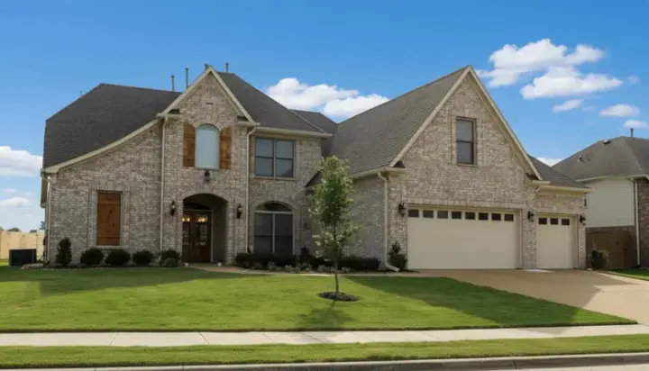 French Country house plans 6-703 - front exterior, 3,755 sq ft, 4 bed, 3 bath house plans | Monster House Plans