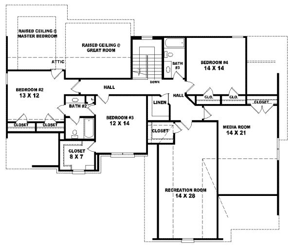 Upper/Second Floor Plan: 6-703
