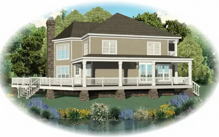 Traditional house plans 6-705 - front exterior, 2,827 sq ft, 3 bed, 2 bath house plans | Monster House Plans