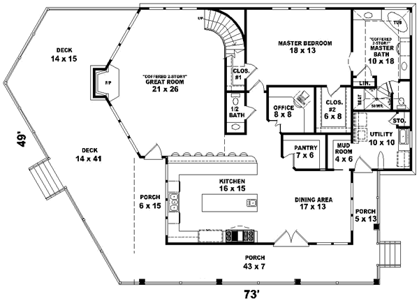 Main Floor Plan: 6-705