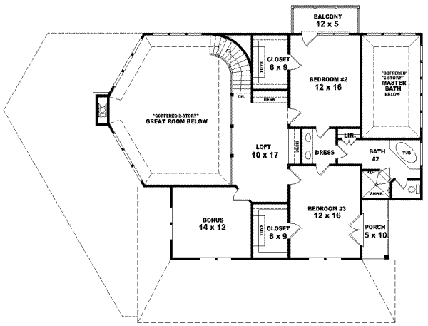 Upper/Second Floor Plan: 6-705