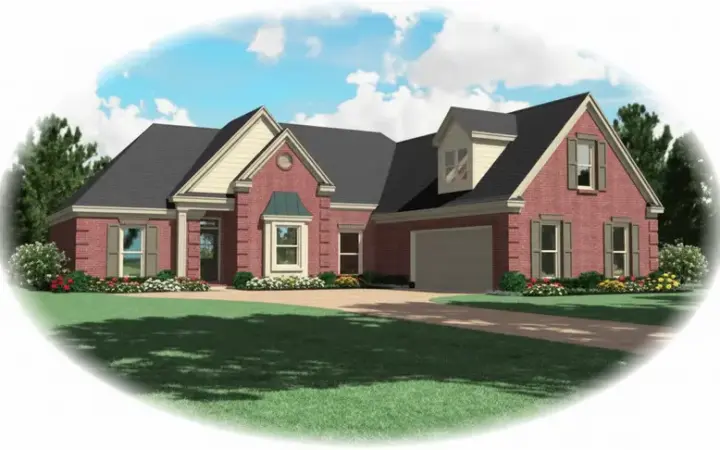 Traditional house plans 6-710 - front exterior, 2,173 sq ft, 3 bed, 2 bath house plans | Monster House Plans