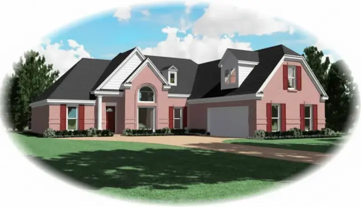 Traditional house plans 6-711 - front exterior, 2,164 sq ft, 3 bed, 2 bath house plans | Monster House Plans