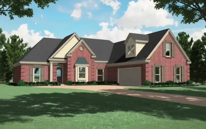 Traditional house plans 6-714 - front exterior, 1,877 sq ft, 3 bed, 2 bath house plans | Monster House Plans