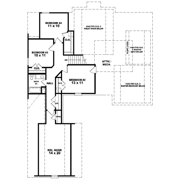 Upper/Second Floor Plan: 6-717