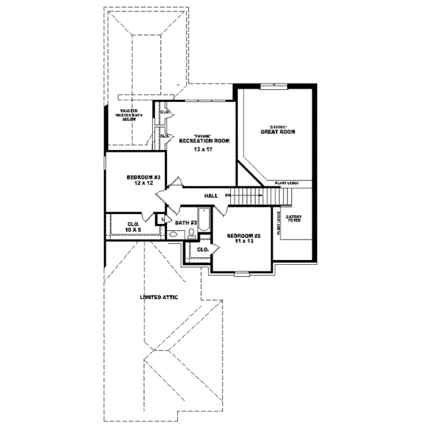 Upper/Second Floor Plan: 6-721