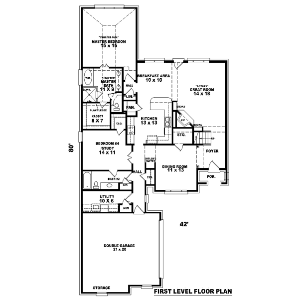 Main Floor Plan: 6-722