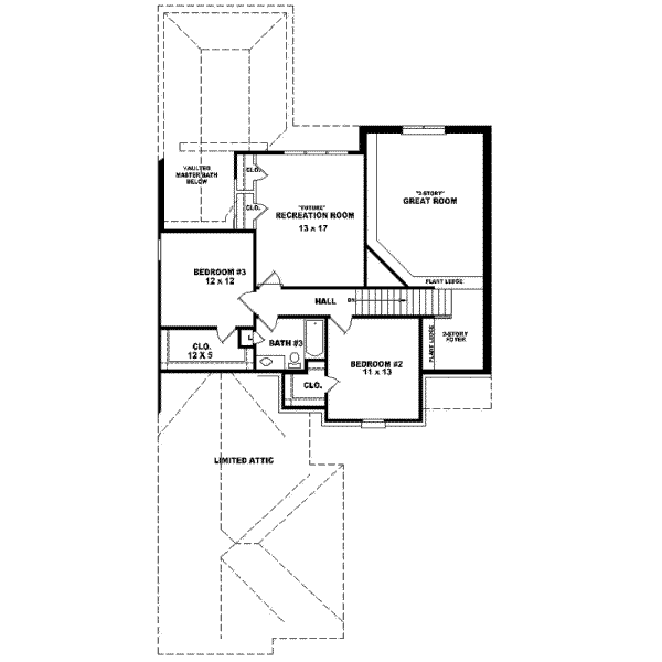 Upper/Second Floor Plan: 6-722