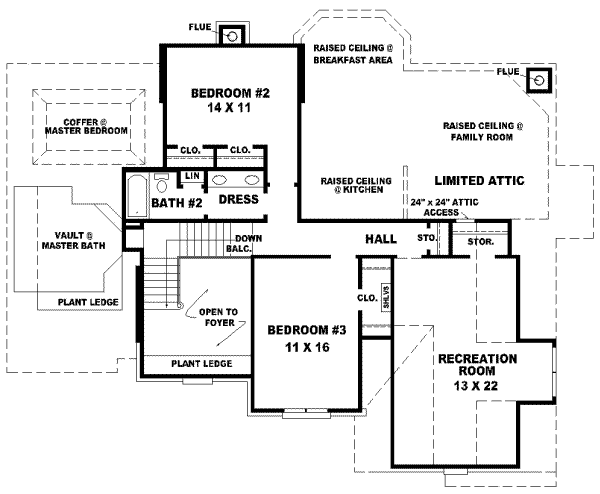 Upper/Second Floor Plan: 6-735