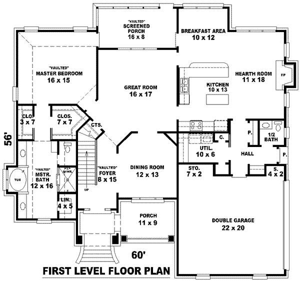 Main Floor Plan: 6-736