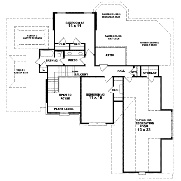 Upper/Second Floor Plan: 6-737