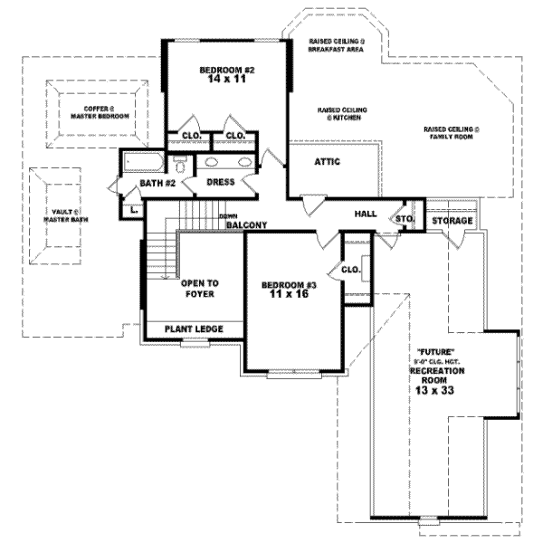 Upper/Second Floor Plan: 6-740