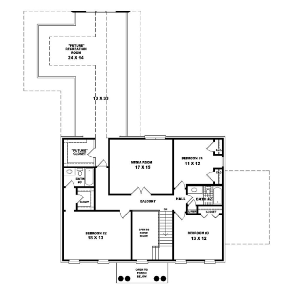 Upper/Second Floor Plan: 6-747