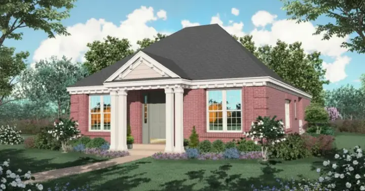 Southern house plans 6-749 - front exterior, 1,960 sq ft, 2 bed, 2 bath house plans | Monster House Plans
