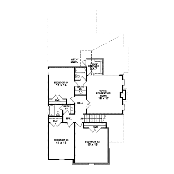Upper/Second Floor Plan: 6-760