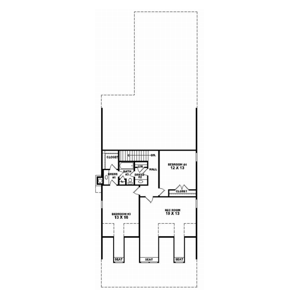 Upper/Second Floor Plan: 6-768