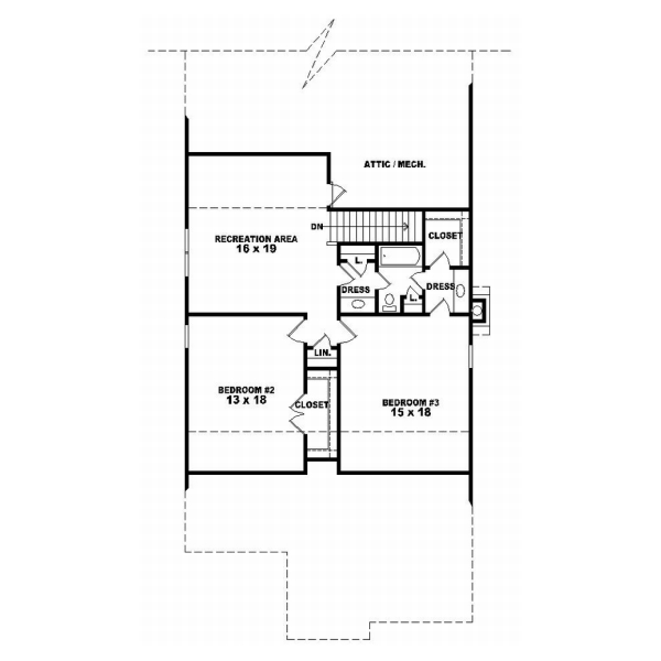 Upper/Second Floor Plan: 6-769
