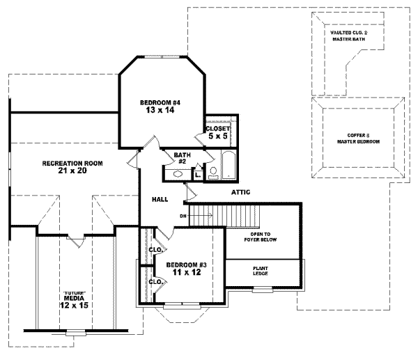 Upper/Second Floor Plan: 6-774