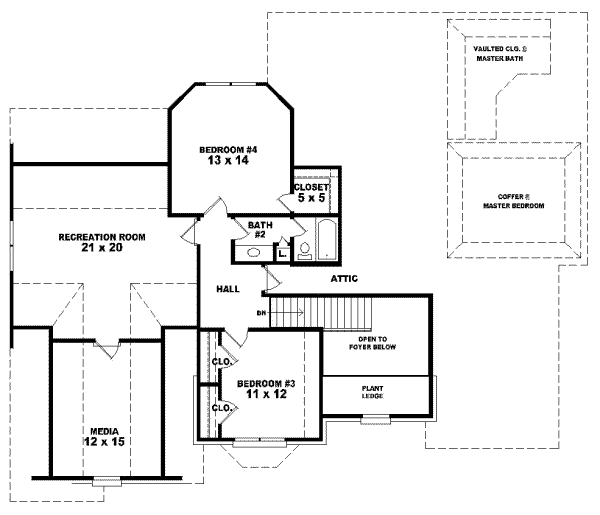 Upper/Second Floor Plan: 6-775
