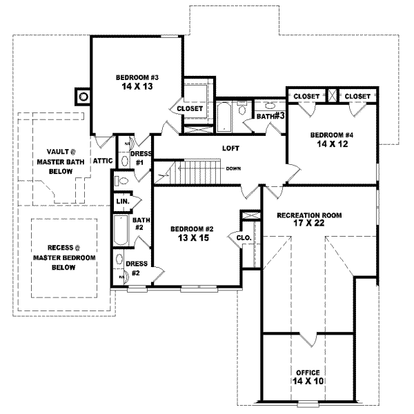 Upper/Second Floor Plan: 6-781
