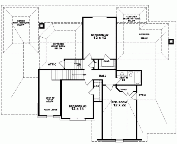 Upper/Second Floor Plan: 6-786