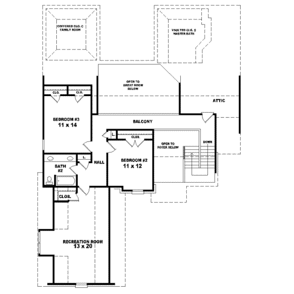 Upper/Second Floor Plan: 6-787