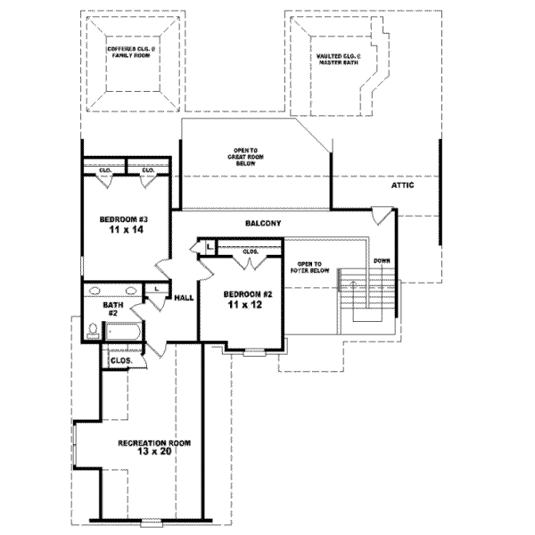 Upper/Second Floor Plan: 6-788