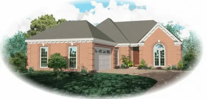 Traditional house plans 6-793 - front exterior, 1,987 sq ft, 3 bed, 2 bath house plans | Monster House Plans