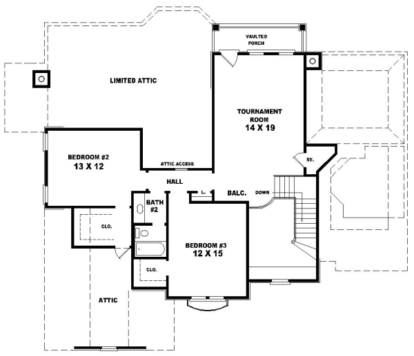Upper/Second Floor Plan: 6-794