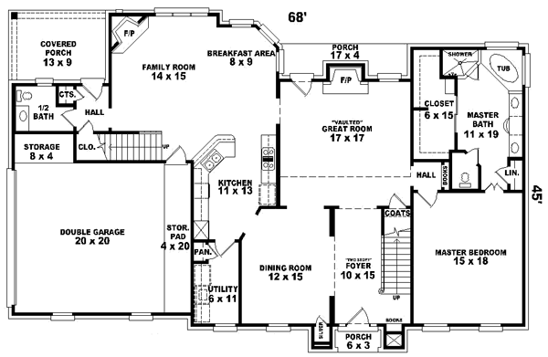 Main Floor Plan: 6-800