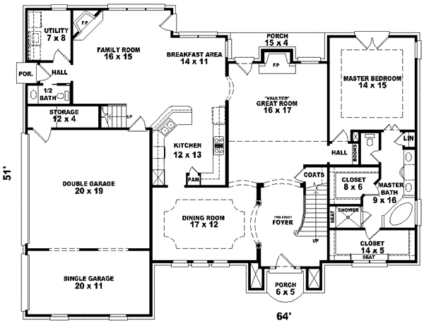 Main Floor Plan: 6-801