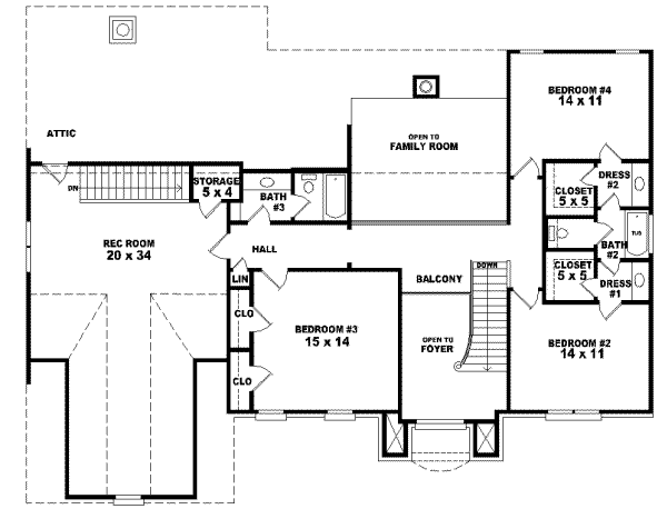 Upper/Second Floor Plan: 6-801