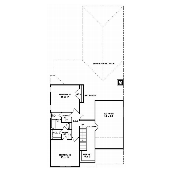 Upper/Second Floor Plan: 6-803