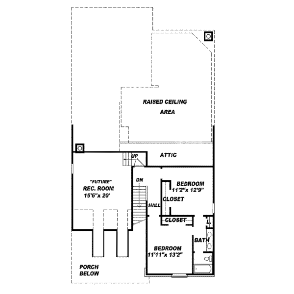 Upper/Second Floor Plan: 6-804