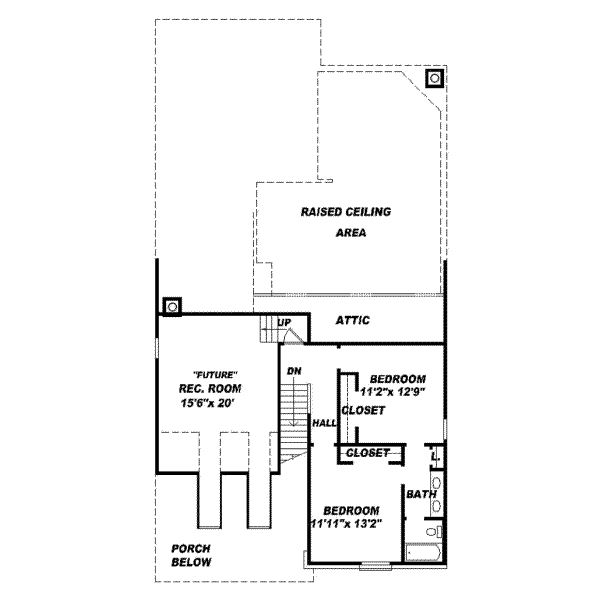 Upper/Second Floor Plan: 6-807