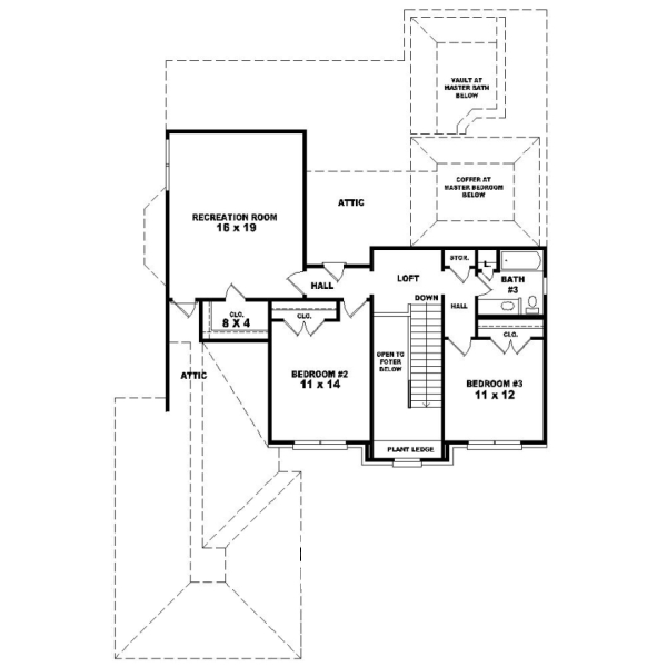 Upper/Second Floor Plan: 6-808