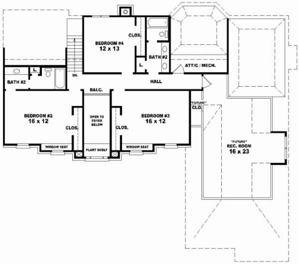 Upper/Second Floor Plan: 6-816