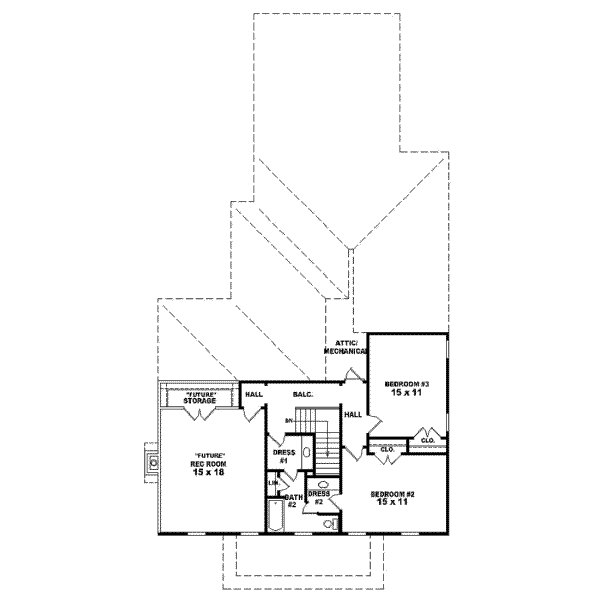 Upper/Second Floor Plan: 6-824