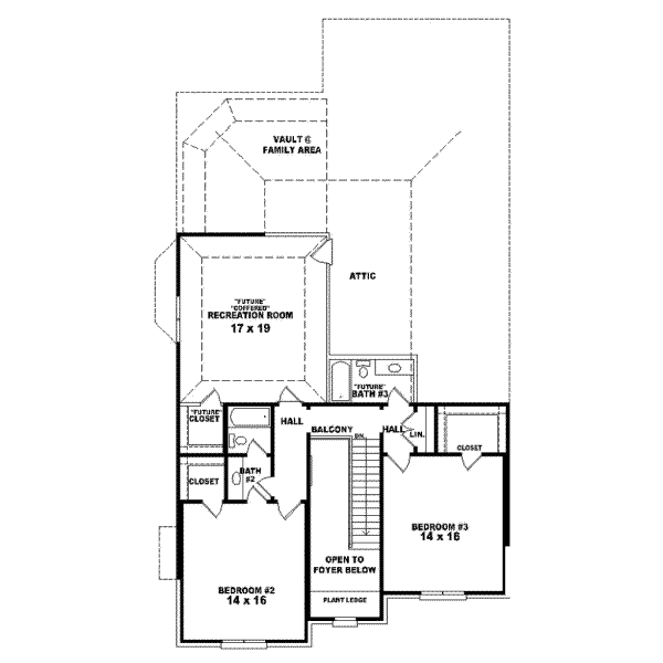 Upper/Second Floor Plan: 6-825