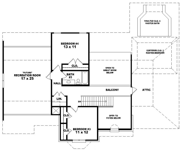 Upper/Second Floor Plan: 6-828