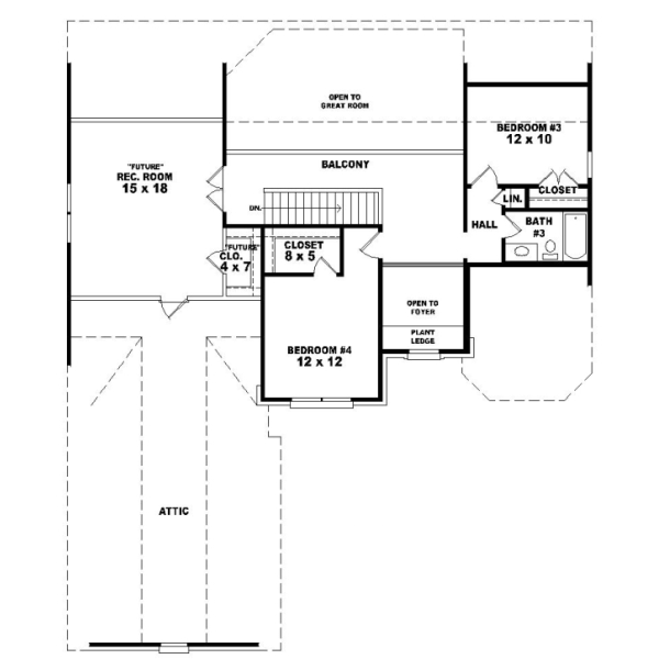 Upper/Second Floor Plan: 6-829