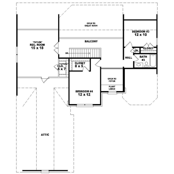 Upper/Second Floor Plan: 6-830